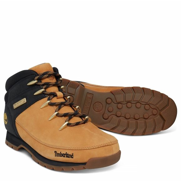 Timberland Men\'s Euro Sprint Wheat \\ Black Hiker Boots A1NHJ ALL SIZES main image 5